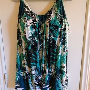 2/$30 Blouson Tankini Top, Size 24